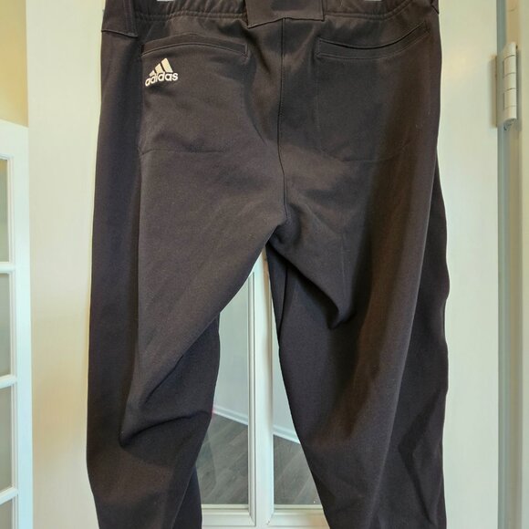 NWT Adidas Softball Cropped pants Large Black - Picture 4 of 5